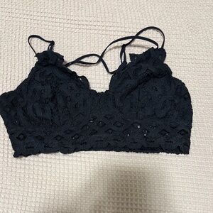 Lace Bralette in Dark Blue